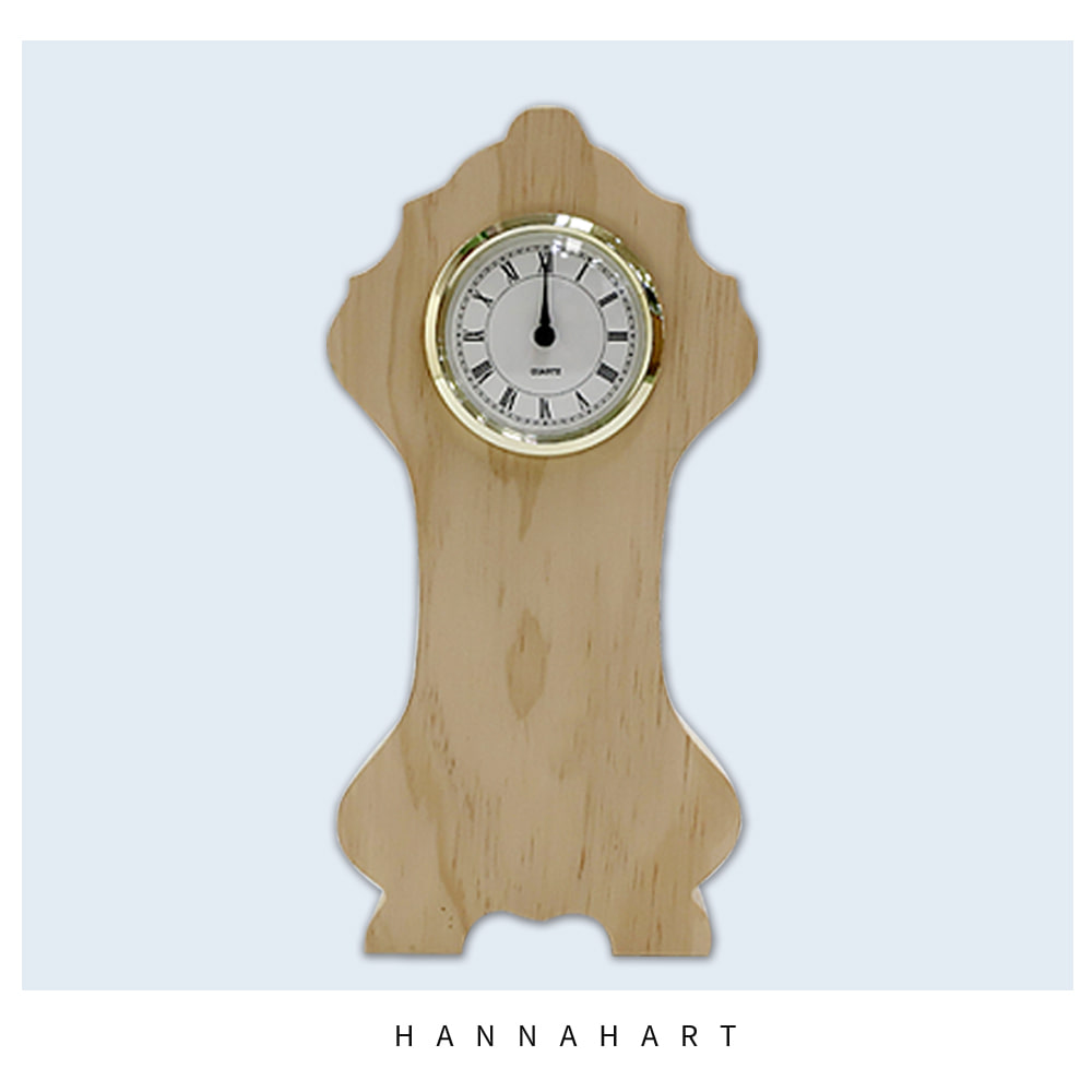 나무제품 롱 로즈마링 탁상 시계[대]시계알별도